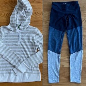 Kyodan Girls Colorblock Leggings + NWT So Jenni Hoodie
